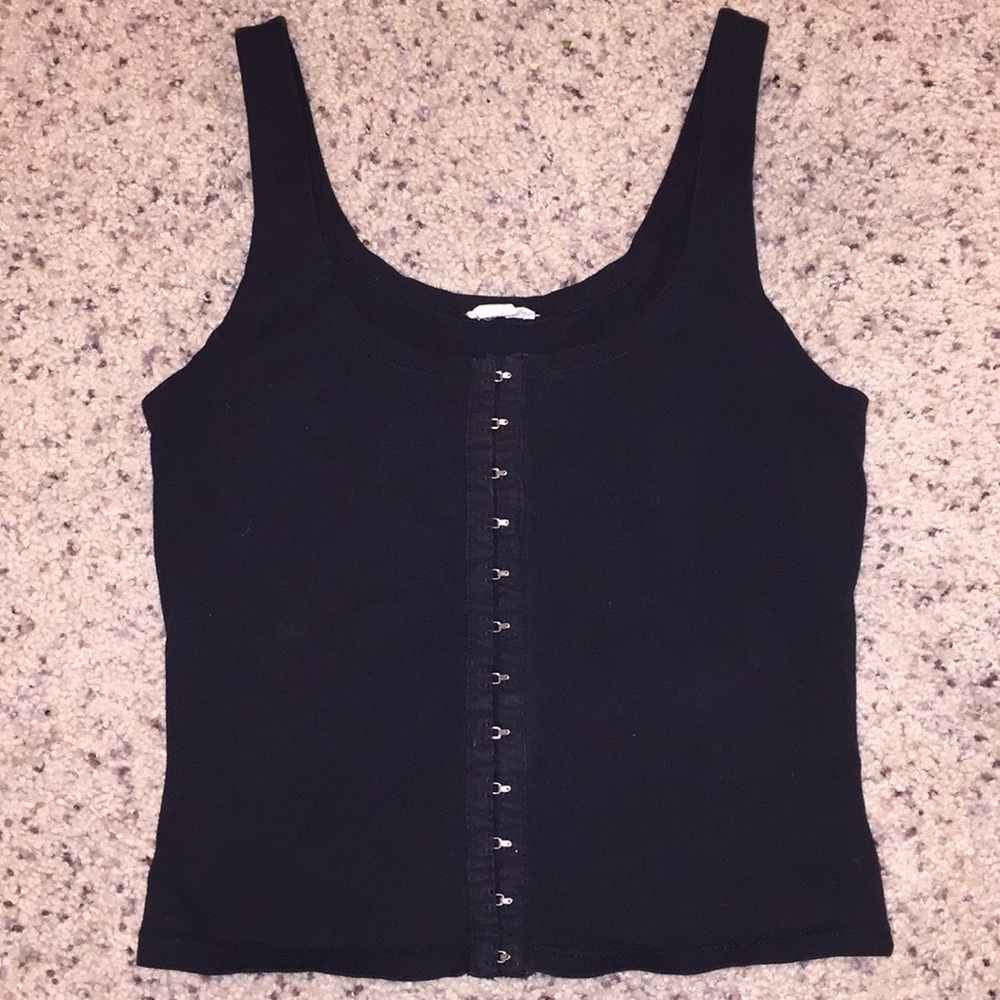Black tank top